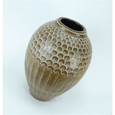 Vase De Sol Vintage Par Scheurich Keramik