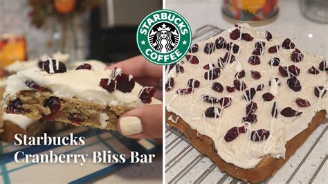 Starbucks Cranberry Bliss Bars Copycat Recipe Youtube