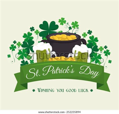 St Patricks Day Card Design Vector Stock Vector Royalty Free 252235894