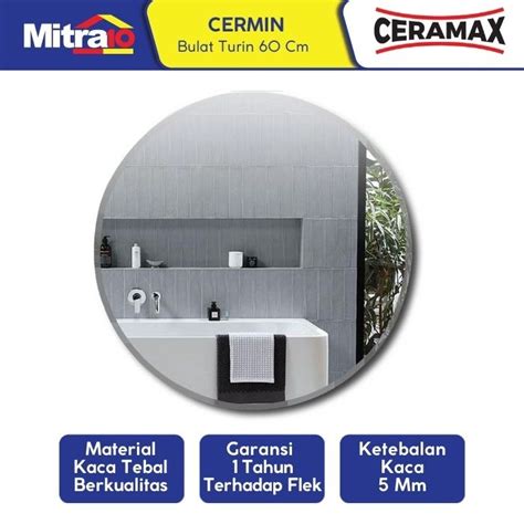 Jual Ceramax Cermin Bulat Kamar Mandi Turin Cm Jakarta Pusat