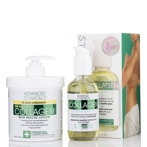 Collagen Body Cream + Body Oil Bundle - Advanced Clinicals