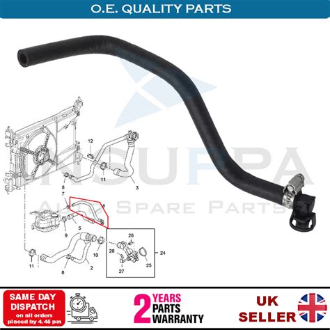 GENUINE Vauxhall Insignia 1 8 Thermostat To Throttle Body Pipe Hose NEW