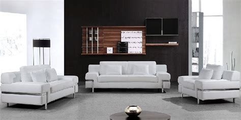 Modern White Leather Sofas - sofa living room ideas