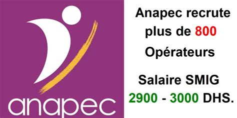 Anapec Recrute Plus De 800 Opérateurs Emploi24ma