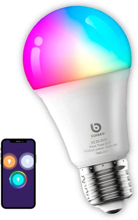 L Mpada Smart Wifi Led Inteligente Color Rgb Luz Branca Quente E Fria