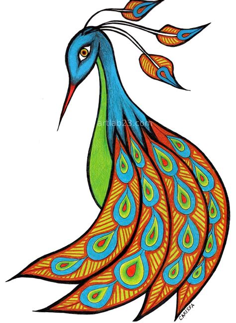 Peacock Drawing | Free download on ClipArtMag