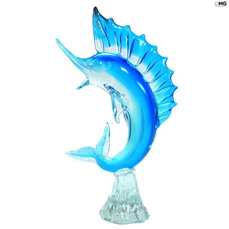 Swordfish Sculpture Original Murano Glass Omg