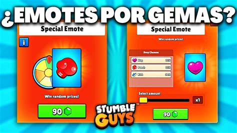 Nueva Oferta De Emotes Especiales Por Gemas En Stumble Guys