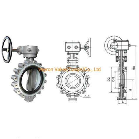 Carbon Stainless Steel NBR PTFE EPDM Liner SS304 Wafer Lug Butterfly ...
