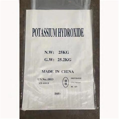 Potassium Hydroxide 90min Flakes Caustic Potash Pharmaceutical