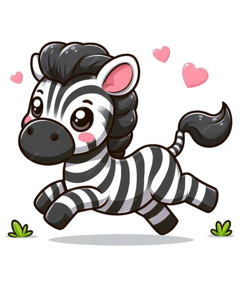 Premium Vector Cute Zebra Cartoon Isolated On White Background