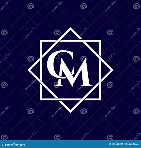 Letter CM Simple Monogram Logo Icon Design. Stock Vector - Illustration ...