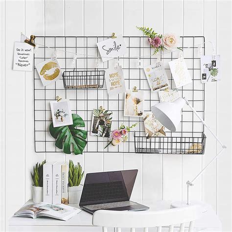 Gbyan Panneau Mural En Grille Wire Wall Grid Photo Grid Metal For