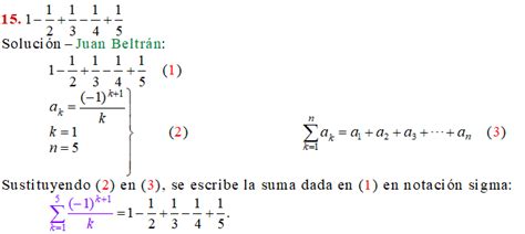 Formulas De Notacion Sigma Inti Pkn