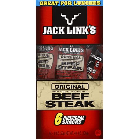 Jack Link S Beef Steak Original 6 Each Instacart