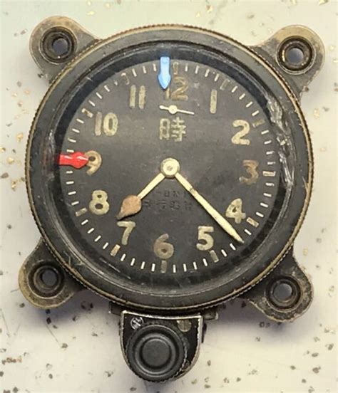 Ww2 Japanese Imperial Army Military Aircraft Clock Type 93 Seikosha For Sale Online Ebay