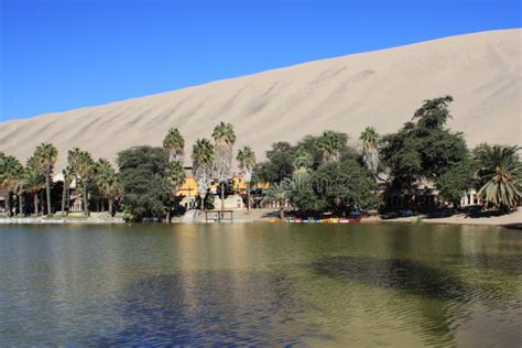 O Sis De Huacachina No Deserto De Atacama Peru Foto De Stock Imagem