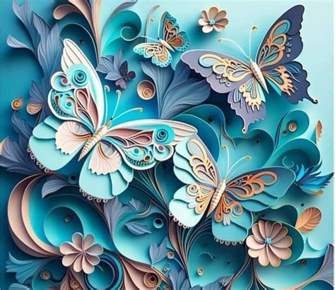 Pin By Vcsublimados On Imagen En 3 D Paper Art Butterfly Art