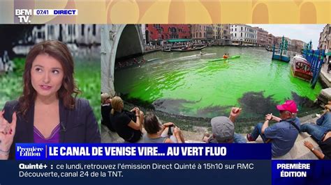 Le Choix De Marie Le Grand Canal De Venise Vire Au Vert Fluo