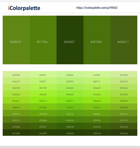 3 Latest Color Schemes With Green Leaf And Dell Color Tone Combinations 2023 Icolorpalette