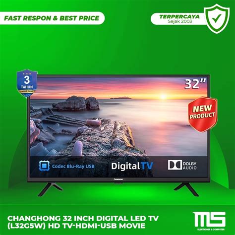 Jual Changhong Inch Digital Led Tv L G W Hd Tv Hdmi Usb Movie