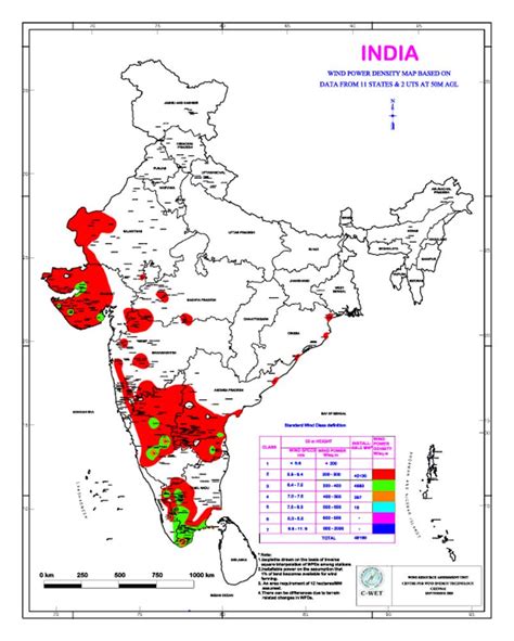 Wind Power Density Map