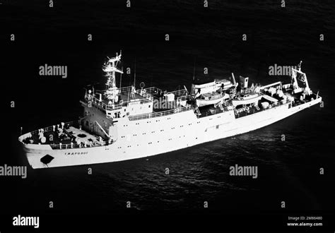 A Port Bow View Of The Soviet Oceanographic Research Ship Gidrolog