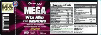 Vitamin World Mega Vita Min For Seniors Coated Caplet S