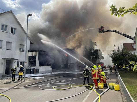 Millionenschaden Bei Gro Brand In Metzingen Und Rauchs Ule Ber Der