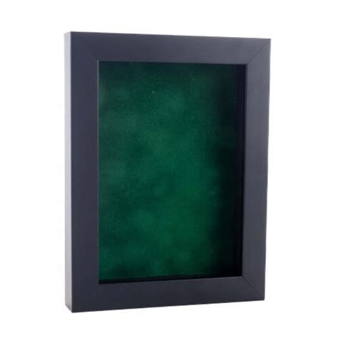 16x28 Shadow Box Frame Black Wood 34 Depth Forest Green Suede Backing Uv Acrylic 16x28 Kroger