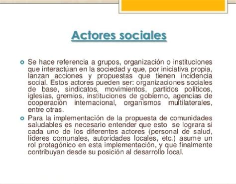 Quienes Son Los Actores Sociales Y Que Papel Cumplen En La Sociedad