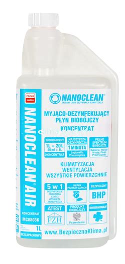 PREPARAT DO CZYSZCZENIA I DEZYNFEKCJI KLIMATYZACJI 1L NANOCLEAN