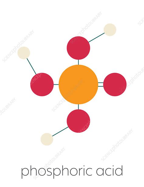 Phosphoric Acid Mineral Acid Molecule Illustration Stock Image