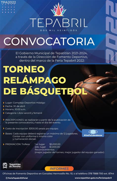 Descubrir Imagen Ejemplo De Convocatoria Para Torneo De Basquetbol