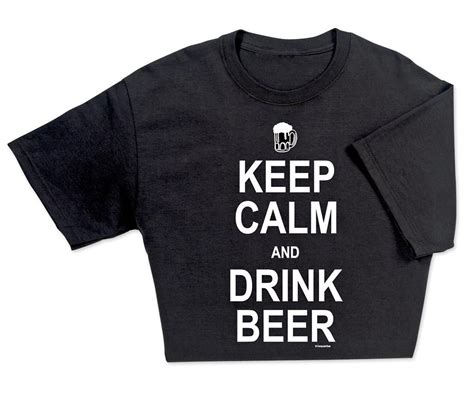 Funny Keep Calm Drink Beer Tshirt Shirt Tee For Men Women