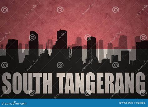 South Tangerang City Republic Of Indonesia Java Island Map Vector