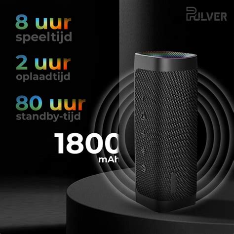 Pulver Speaker Draadloos Ultra Rgb Led Muziek Box Watt