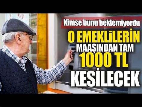 O Emeklilerin Maa Ndan Tam Tl Kesilecek Kimse Bunu Beklemiyordu