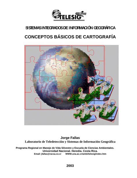 PDF CONCEPTOS BÁSICOS DE CARTOGRAFÍA Conceptos básicos de