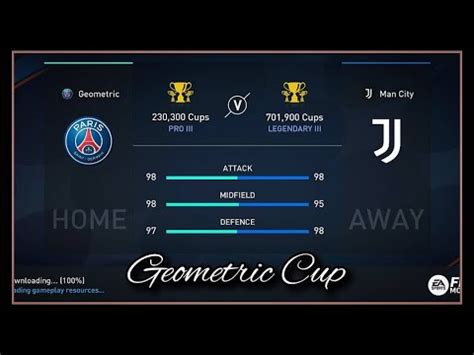 PSG Vs Juventus S33 Geometric Cup FIFA Mobile 23 Autoplay YouTube