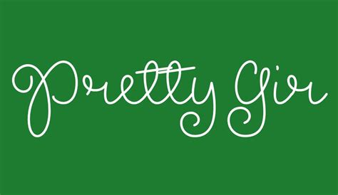 Pretty Girls Script Free Font