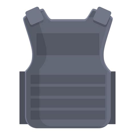 Textile Vest Icon Cartoon Vector Bullet Proof Vector Art At