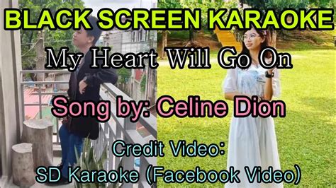 Celine Dion My Heart Will Go On Titanic OST Black Screen Karaoke