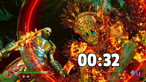 Defeating Valkyrie Queen GNA In 32 Seconds God Of War Ragnarok PS4