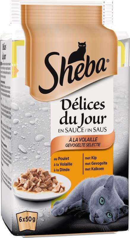 SHEBA DÉLICES DU JOUR SACHETS en promo 4 vendeurs