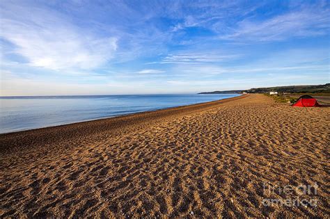 Camping On Slapton Sands A Long Stretch Of Beach In Devon Photograph By