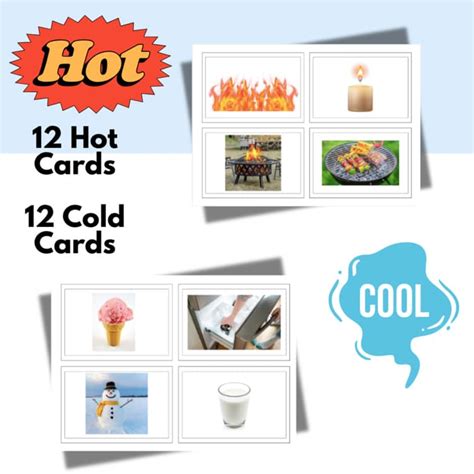 Hot Or Cold Sorting Task Cards Life Skills Special Education Autism