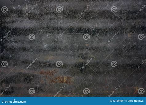 Fundo De Textura Preta Granulada De Chapa Met Lica Pintada A Preto