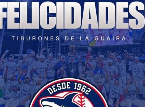 Licey Felicita A Los Tiburones Por Su Primer Campeonato De Serie Del