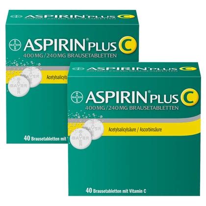 Aspirin Plus C Brausetabletten 2X40 St 2X40 St Online Kaufen DocMorris